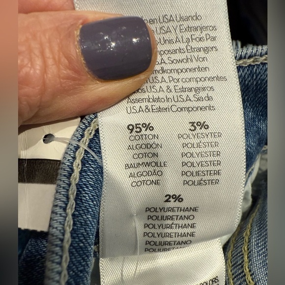 MOTHER NEW Mid Rise Dazzler Ankle Fray in Over the county Line Jeans size 27 - Picture 5 of 14